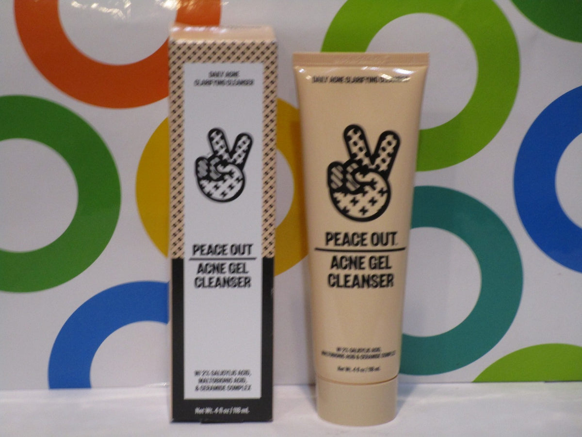 Peace Out Acne Gel Cleanser - 4 oz Facial Acne Treatment
