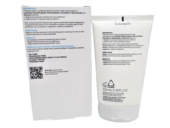La Roche-Posay Toleriane Double Repair Face Moisturizer 3.38 oz – 3 Pack