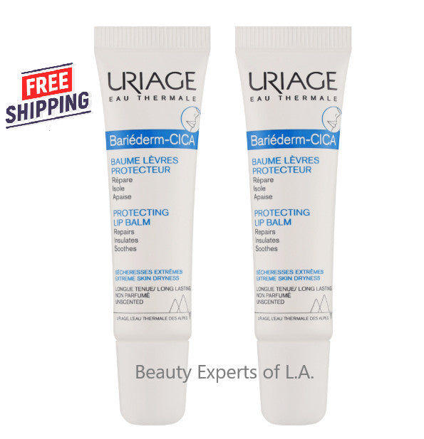 Repairing Lip Balm Set - Hydrating & Soothing for Damaged Lips, 2 x 15ml