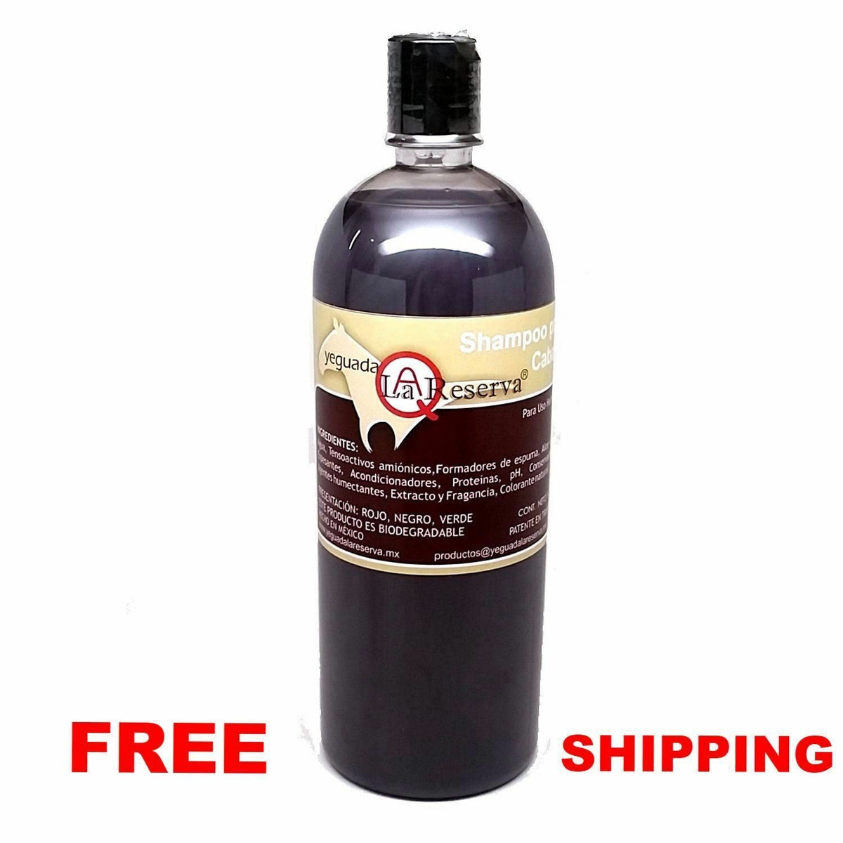 Natural Hair Loss Prevention Shampoo for Dark Hair, 33.8 Oz