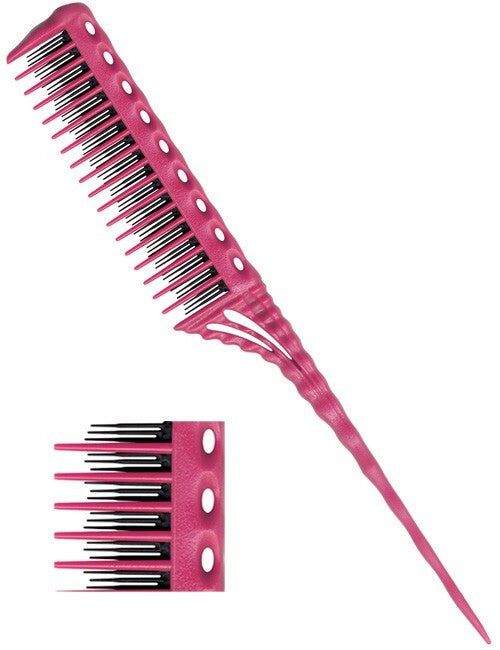 Pink Teasing Comb - 150 Teeth, Made in Japan, Hair Styling Tool
