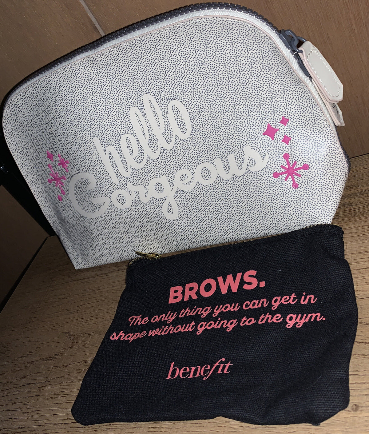 Makeup Cosmetic Bag Duo Set - Benefit Hello Gorgeous & Brows