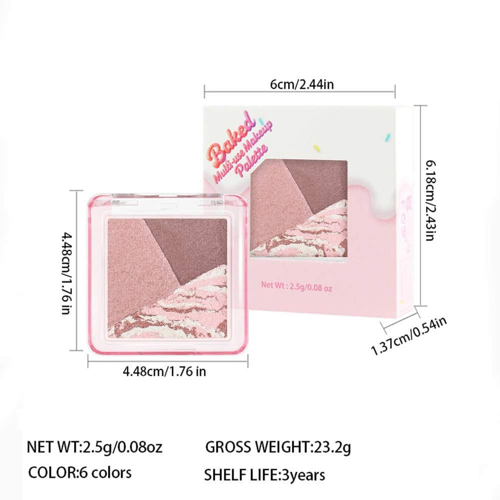 Mini Eyeshadow Palette 0.08oz Mauve Dusty Rose - Compact & Versatile Makeup