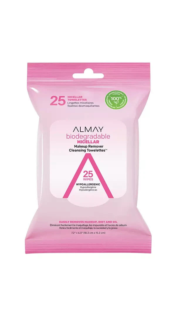 Micellar Makeup Remover Cleansing Towelettes - Pack of 75