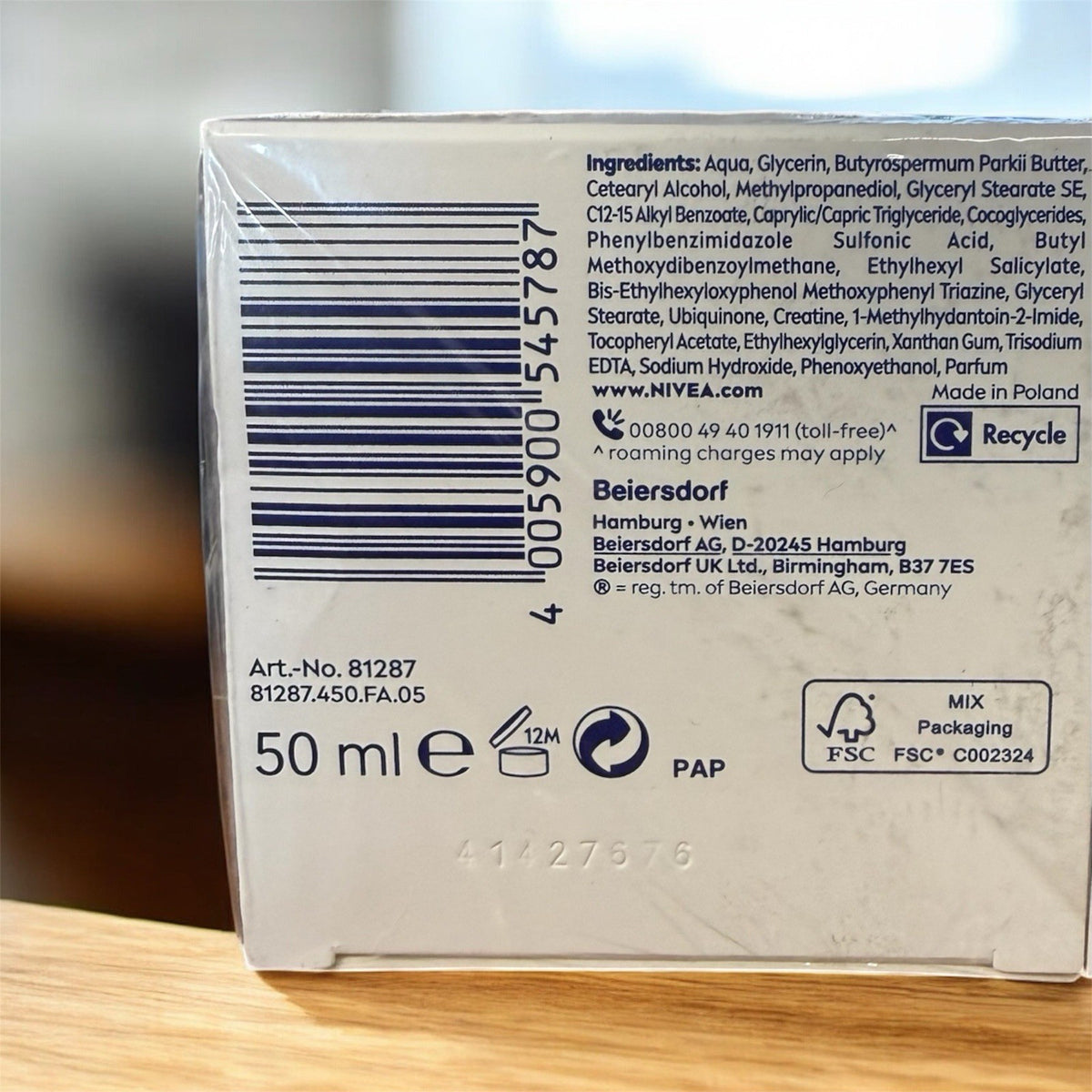 Nivea Q10 Power Anti-Wrinkle Firming Day Cream 50ml - Free Shipping