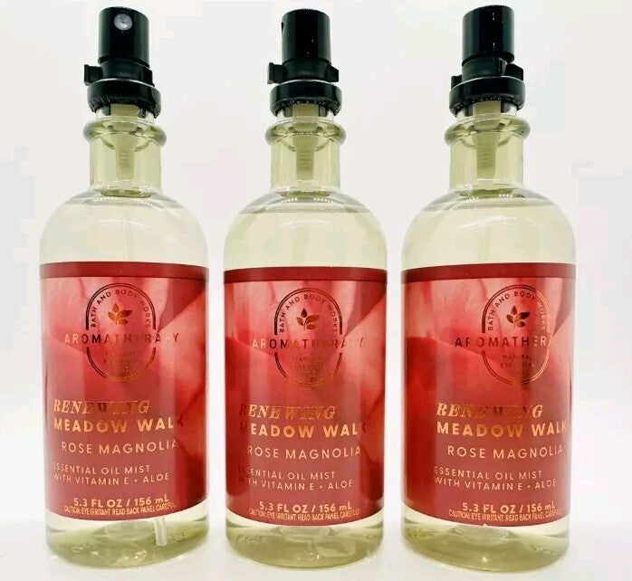 Essential Oil Mist 3 Pack - Meadow Walk Rose Magnolia