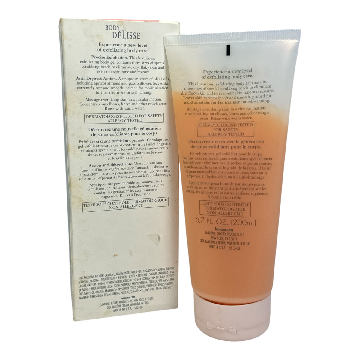 Lancôme Body Delisse Exfoliating Gel 6.7oz Soft Touch Body Scrub