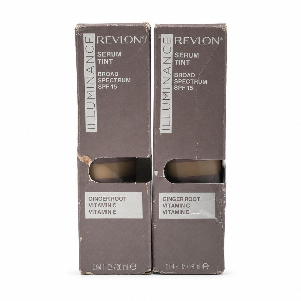 Revlon Illuminance Tinted Serum SPF 15 Light Beige Foundation 2 Pack