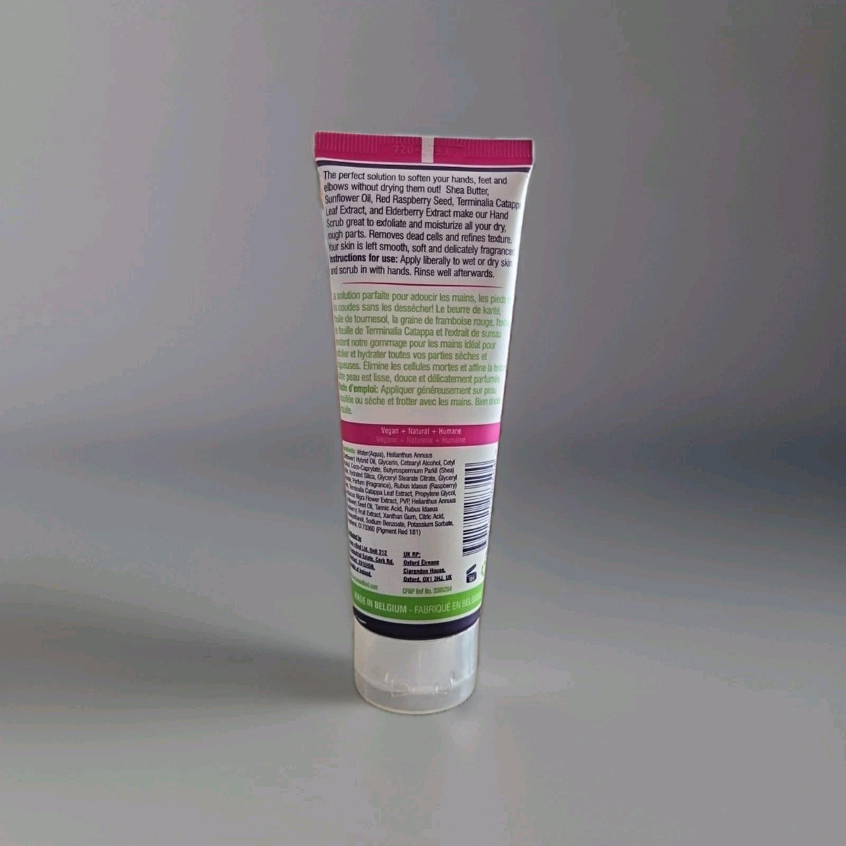 Human+Kind Moisturizing Hand Scrub Elderflower & Raspberry NEW 2.5 oz