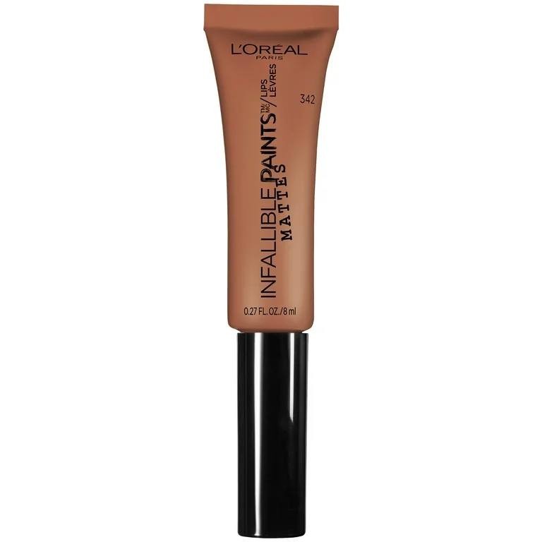 Lipstick Matte Liquid Lip Paint - Shade 342 Warm Nude Brown 0.27 fl oz