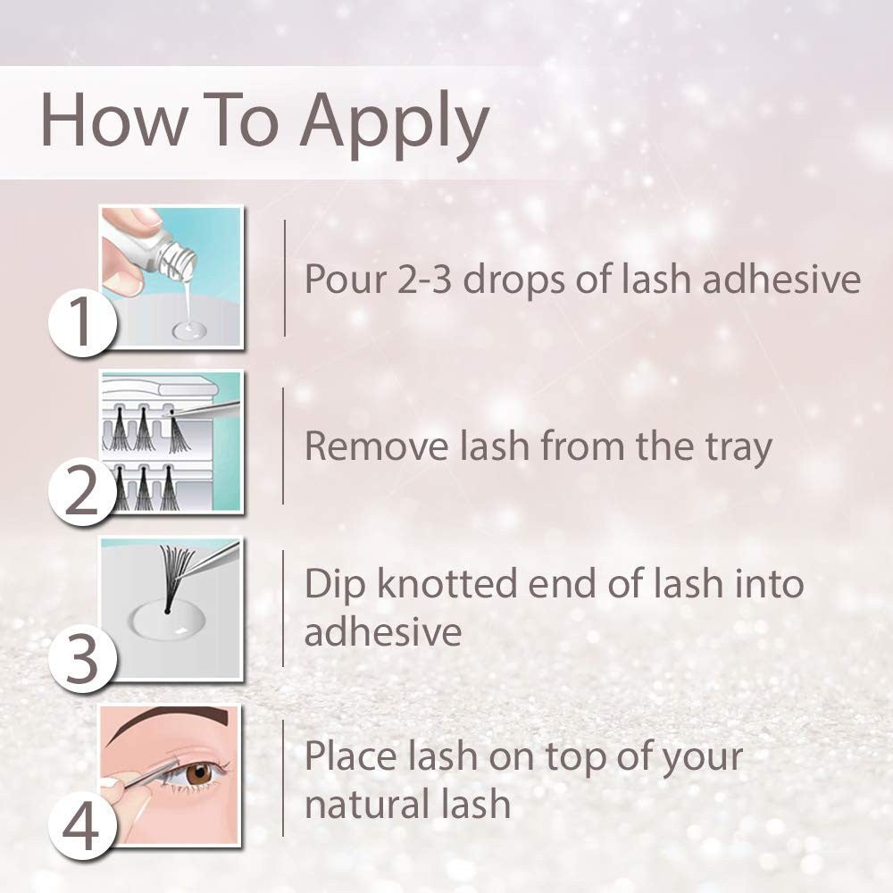 Waterproof Dark Lash Adhesive for Individual False Lashes - Fast Dry