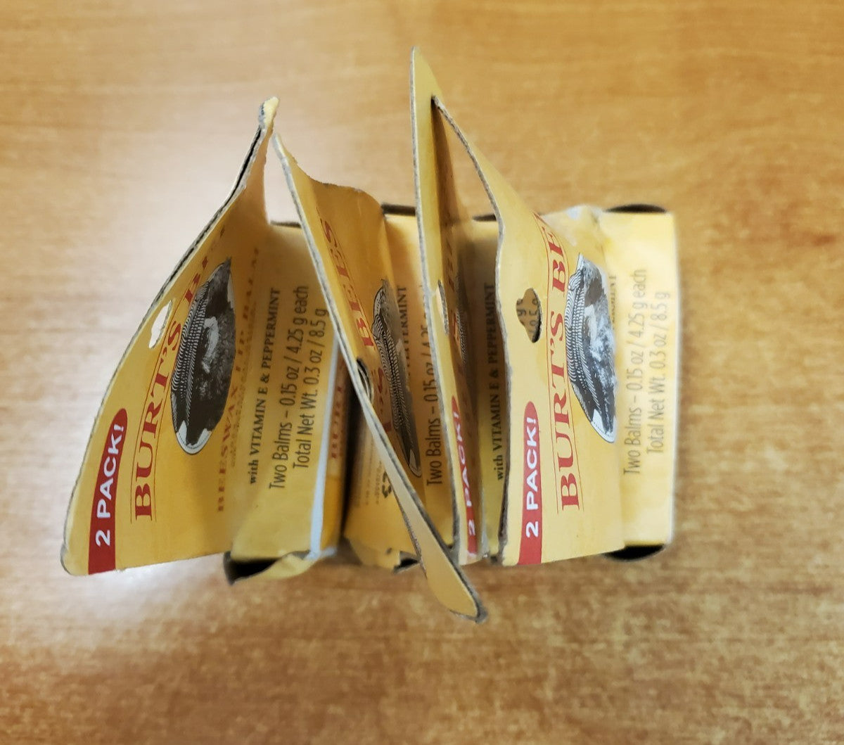 8-Pack Burt's Bees Beeswax Lip Balm Tubes - 100% Natural Moisturizer