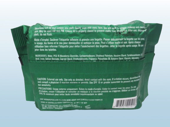 HydroPeptide Hydroactive Cleanse Micellar Facial Cloths - 30 Treatments