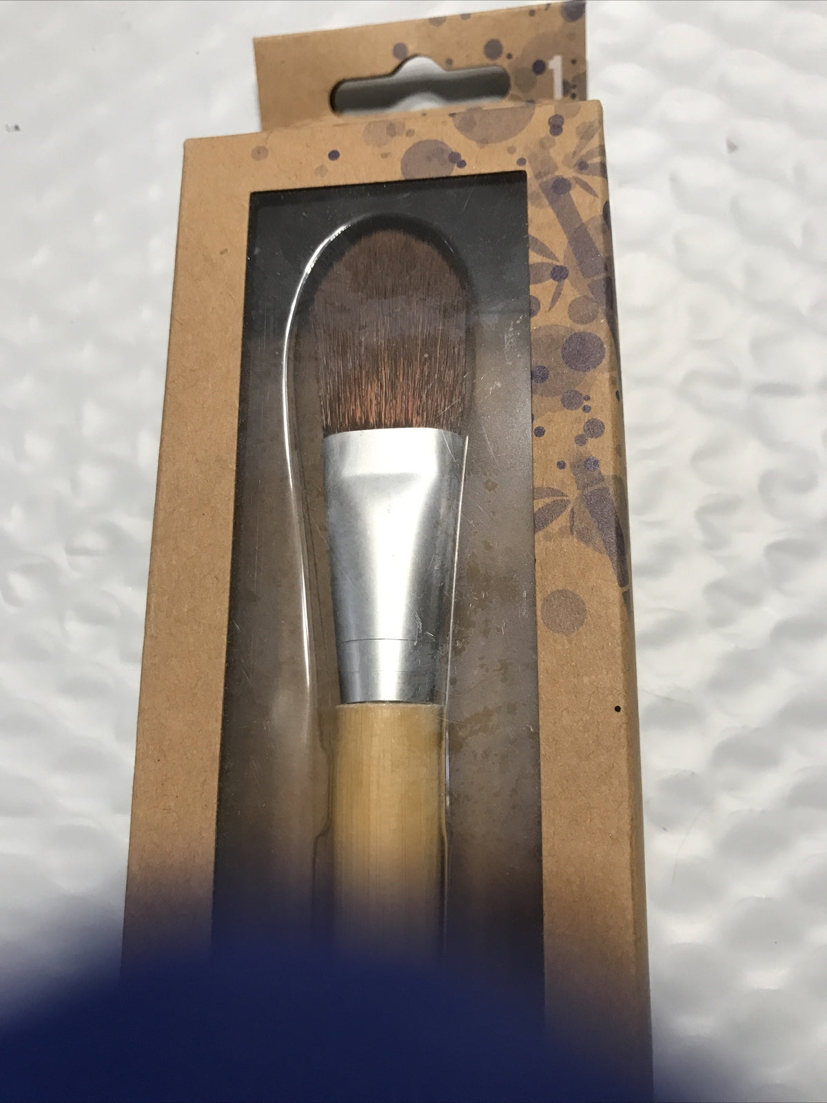 Bamboo Foundation Brush with Soft Bristles for Makeup Application