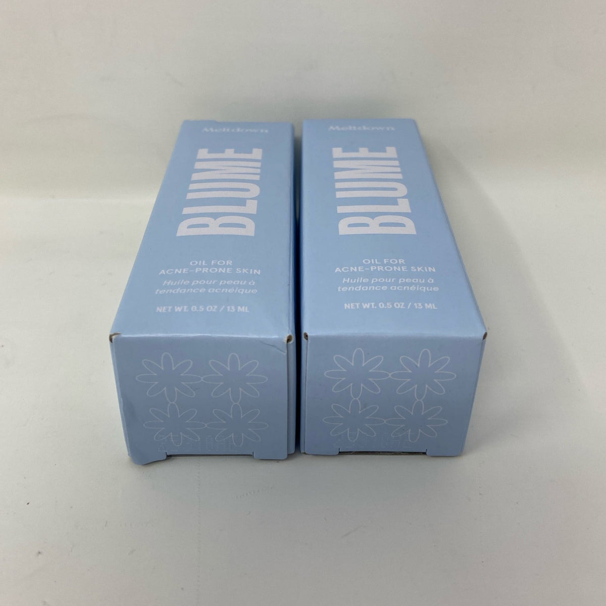 Meltdown Oil 0.5oz Light Blue Two-Pack for Acne-Prone Skin