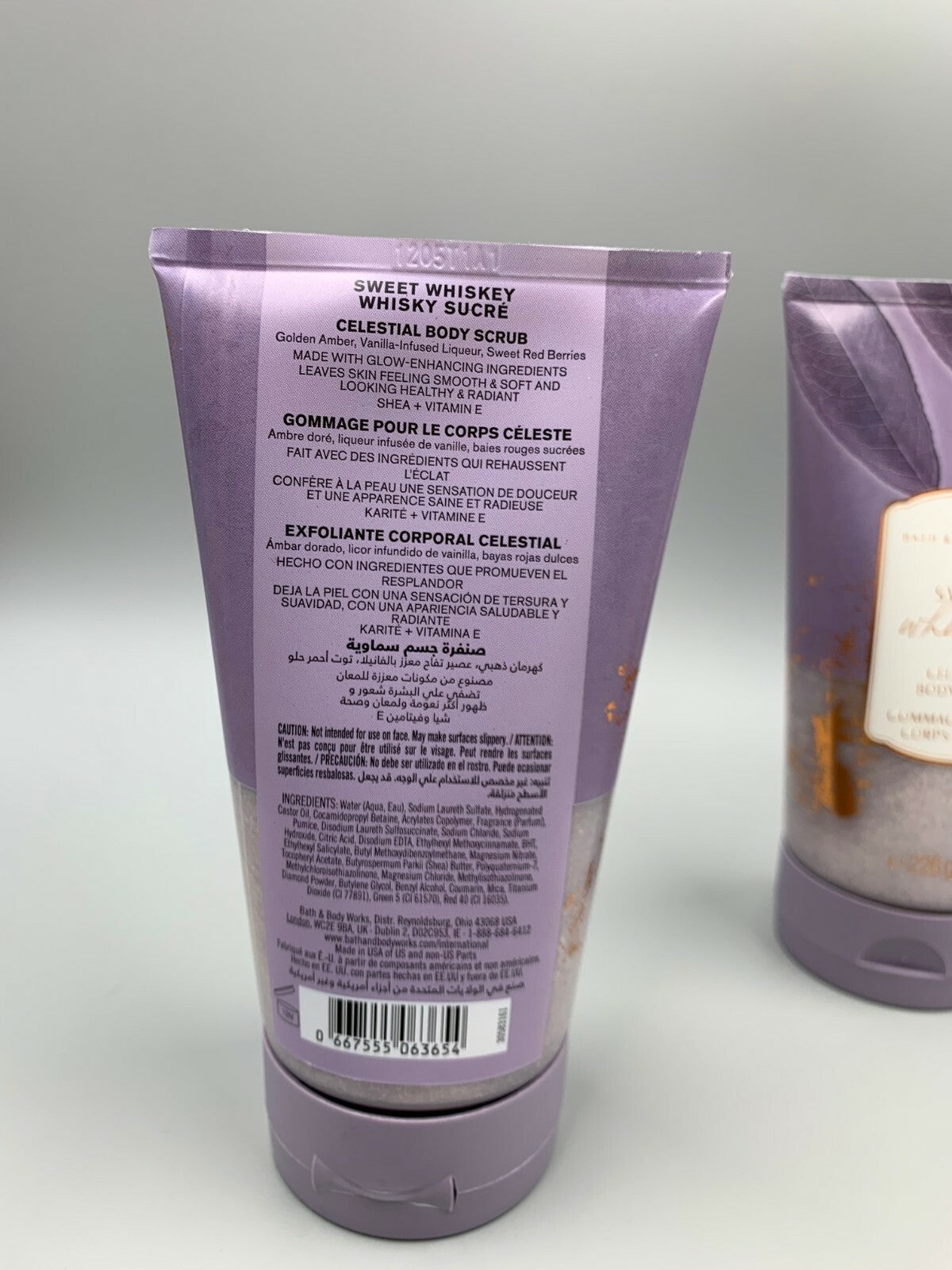 Bath & Body Works Sweet Whiskey Celestial Scrub Set of 3 #199B
