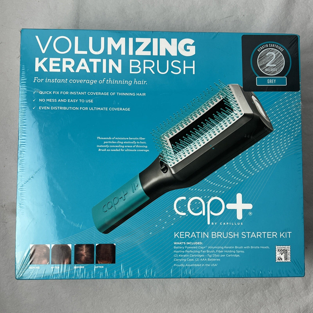 Capillus Cap+ Volumizing Keratin Brush Starter Kit