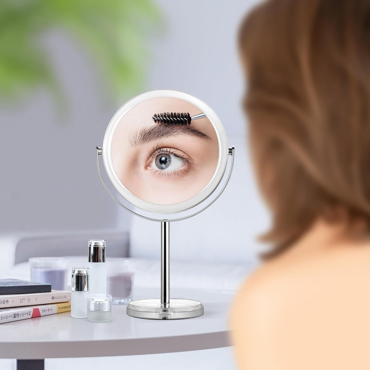 20X Magnifying Makeup Mirror with Stand - Portable & Adjustable