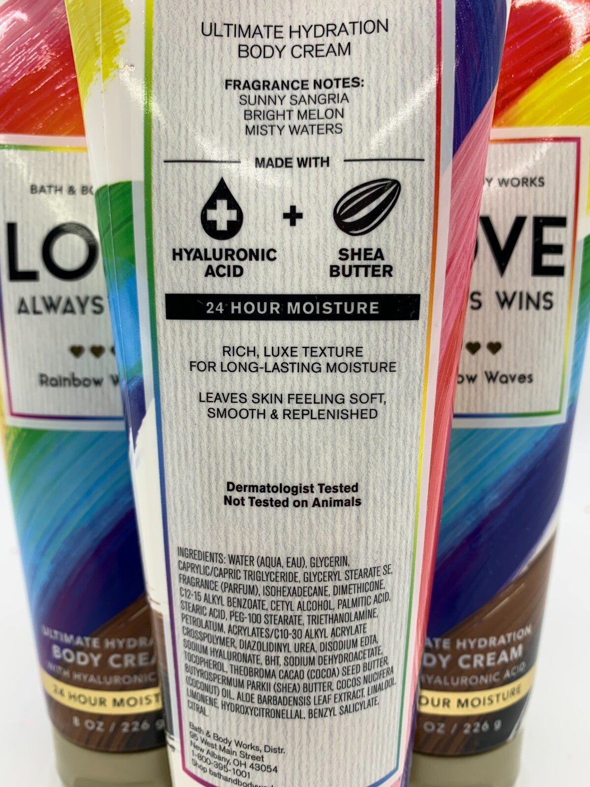 Love Always Wins Ultimate Hydration Body Cream 8 oz (Set of 3)