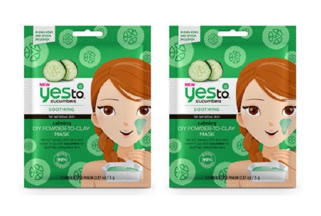 Cucumber Soothing Clay Mask Powder for Sensitive Skin, 2-Pack