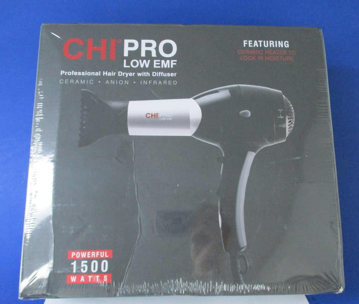 Professional Hair Dryer 1500W with Diffuser - Low EMF Styling Tool