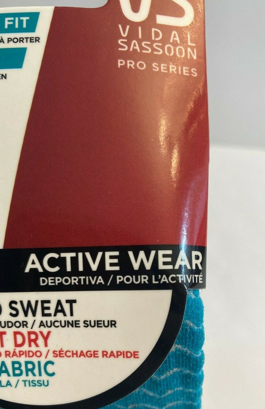 Vidal Sassoon Active Wear No Sweat Fast Dry Hair Band Head Blue