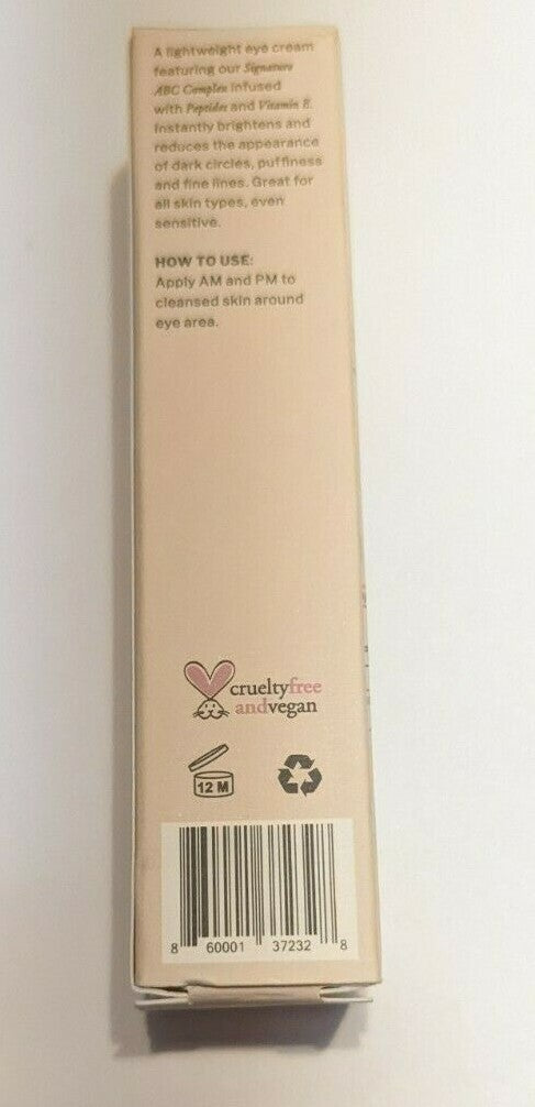 Brightening Eye Cream with Peptides & Vitamin E - Full Size 0.5 fl oz