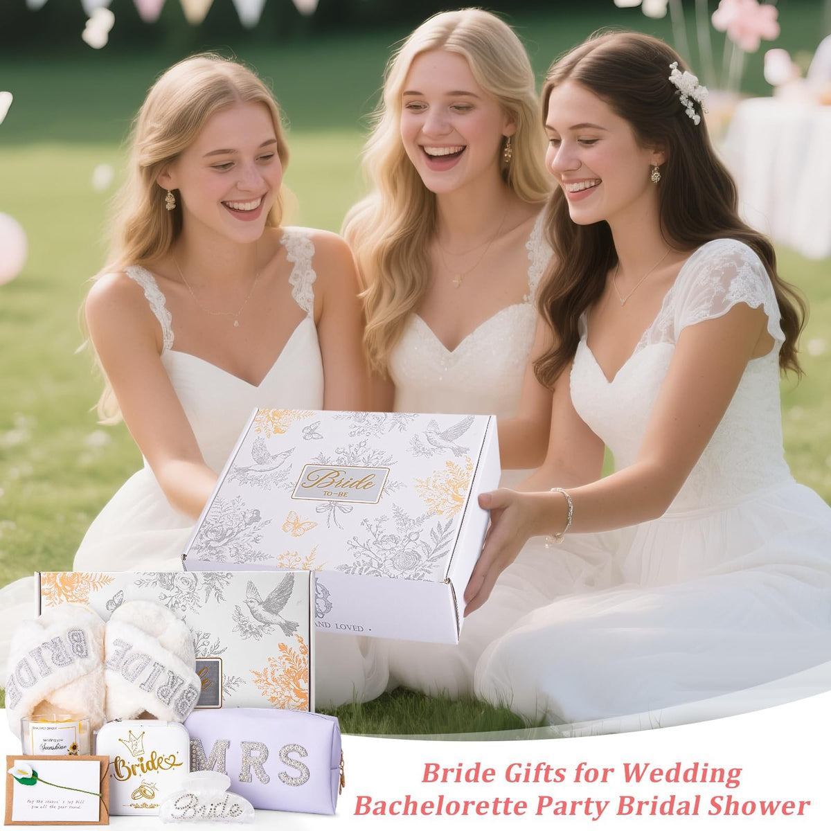 7-Piece Bridal Shower Gift Set for Bride-to-Be Wedding Engagement Presents