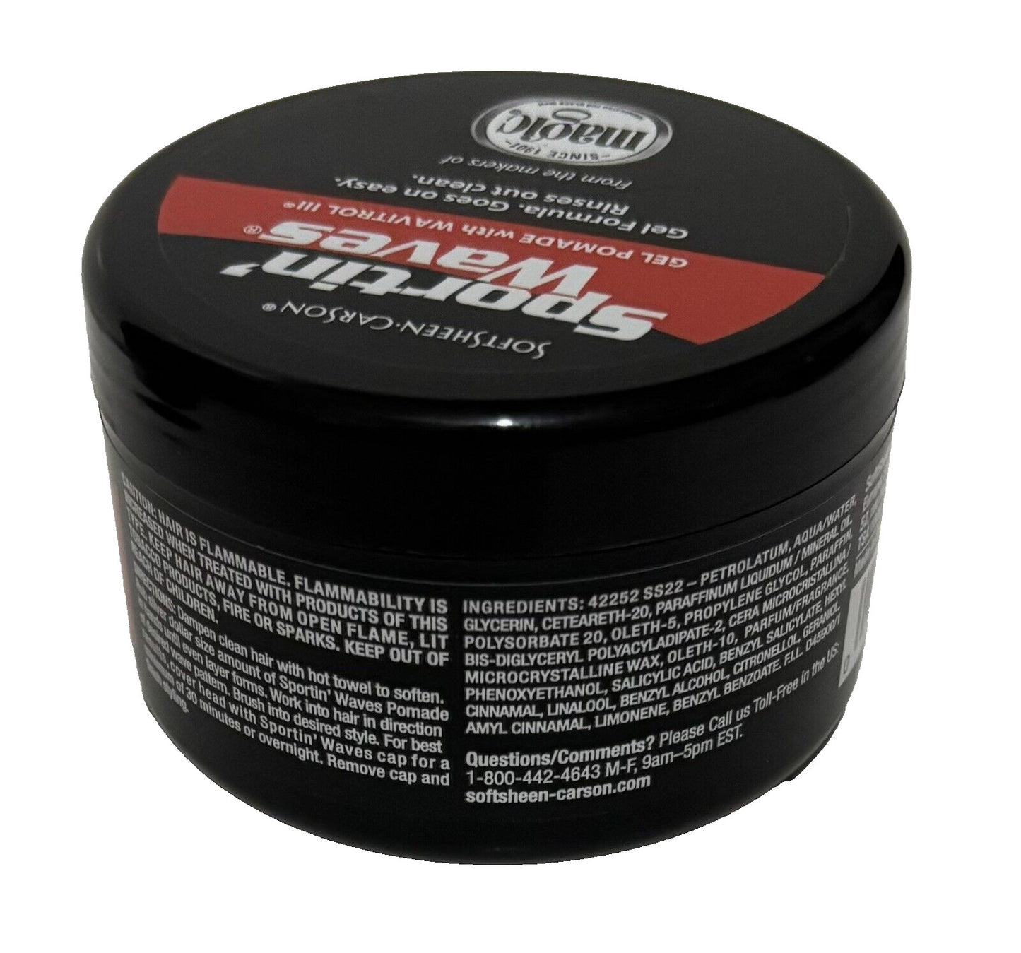 Lot of 2 Sportin' Waves Gel Pomade with Wavitrol III - 3.5 oz