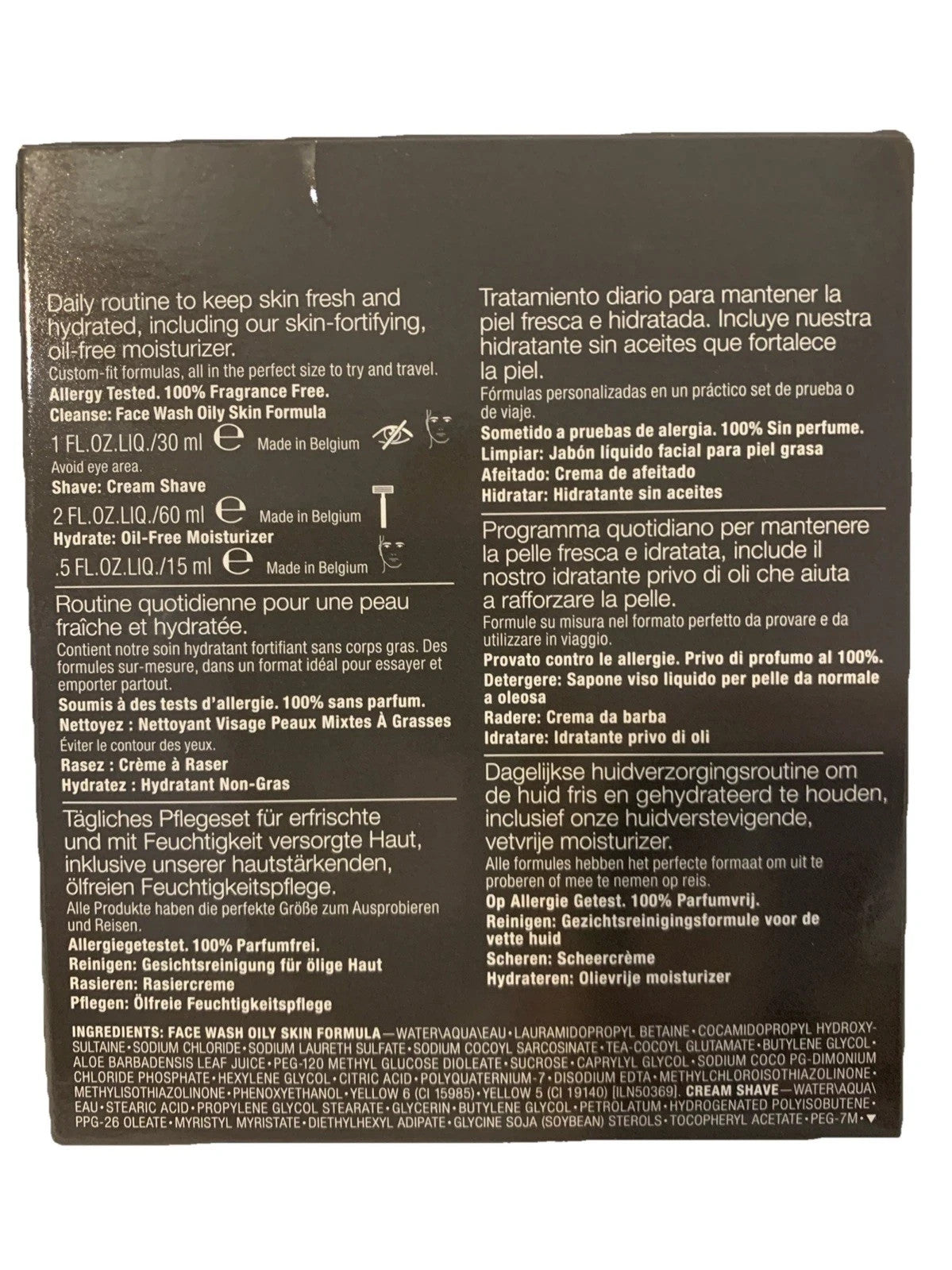 Clinique Men Oil-Free Face Wash, Shaving Cream & Moisturizer Set