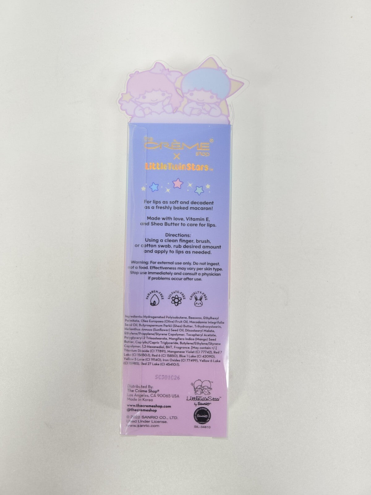 Lip Balm Set - Limited Edition Little Twin Stars Macarons by The Crème Shop
