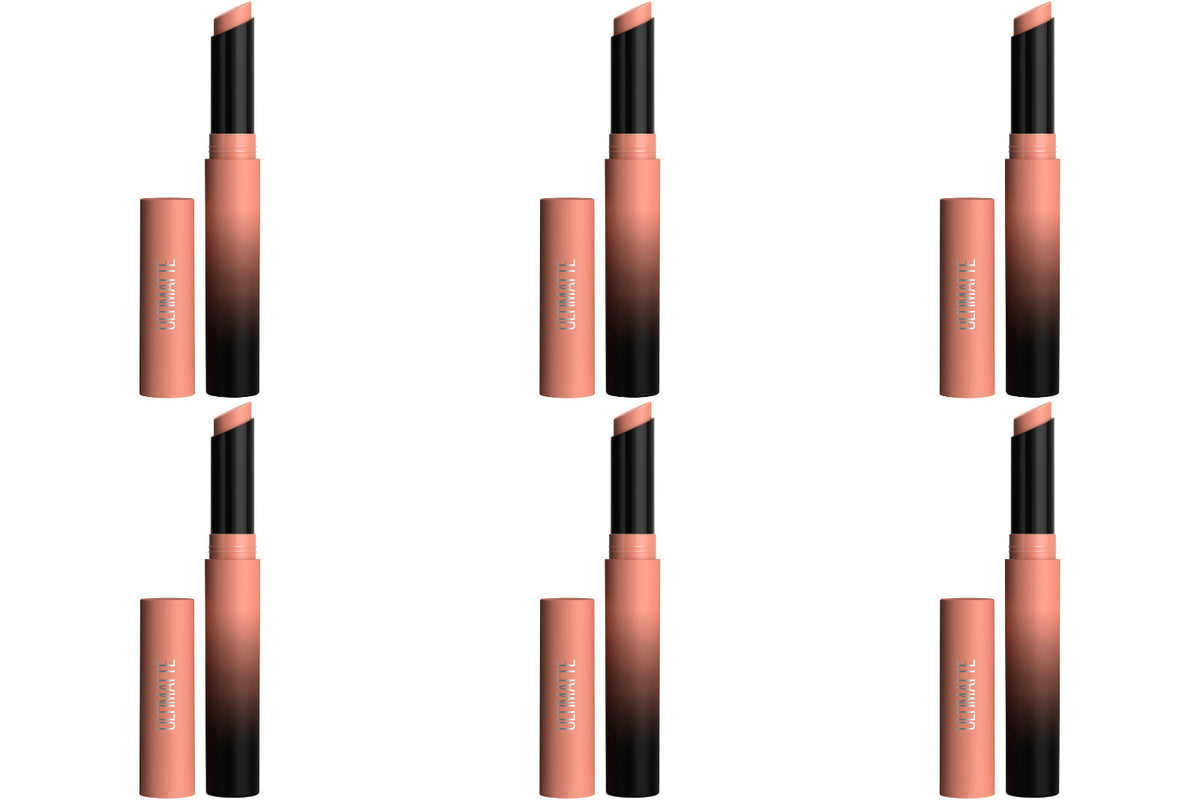 Maybelline Ultimatte Lipstick 6 Pack - Matte Lip Color Bulk Set