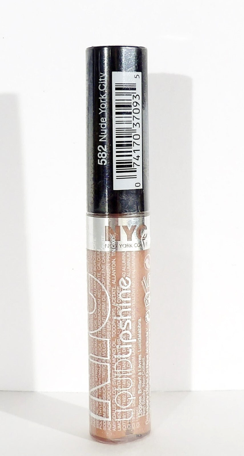 NYC Liquid Lip Shine Lip Gloss 582 Nude - Discontinued Sealed