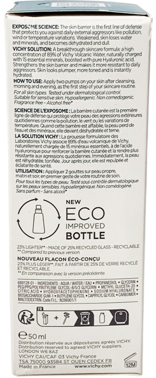 Vichy Mineral 89 Skin Fortifying Daily Booster with Hyaluronic Acid - 1.69oz