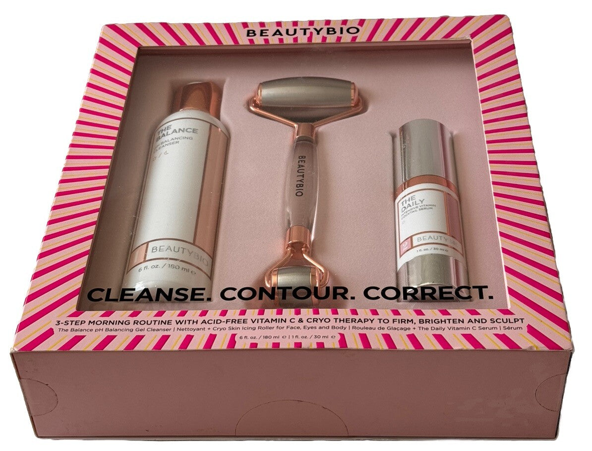 Cryo Skin Dual-Ended Face, Eye & Body Roller Set - BeautySkin Tool