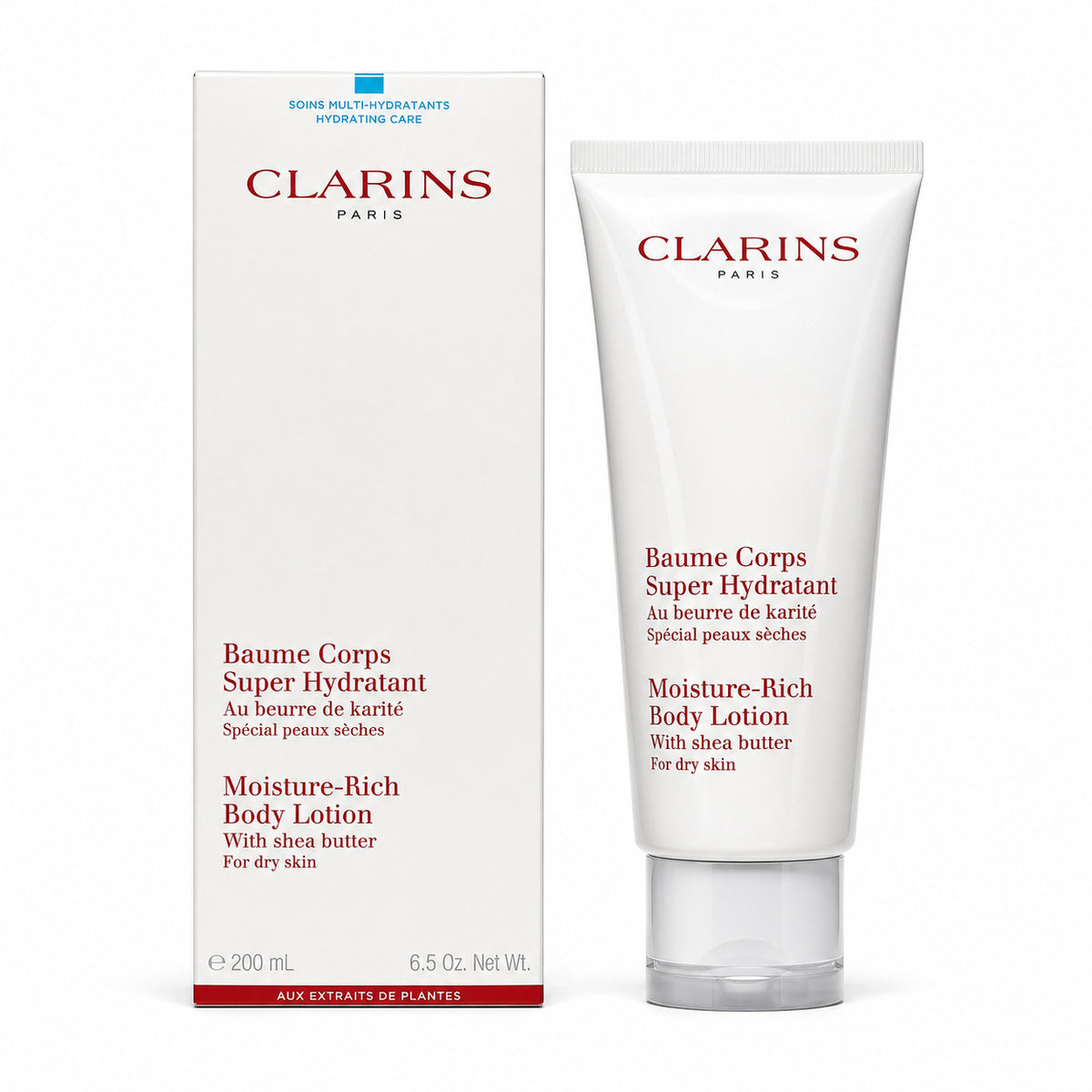 Clarins Moisture-Rich Body Lotion with Shea Butter, 6.5 oz