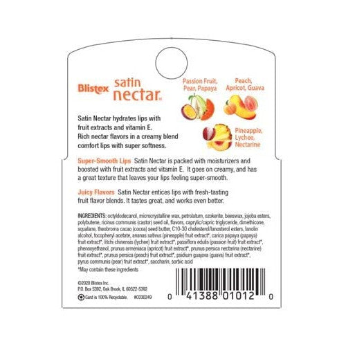 Lip Moisturizer Set - Satin Nectar Hydrating Lip Balm Pack - 3 Sticks