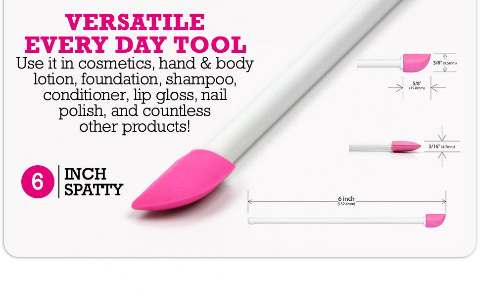 Mini Makeup Spatula - 6 Inch Scraper for Foundation, Lotion & Cosmetics