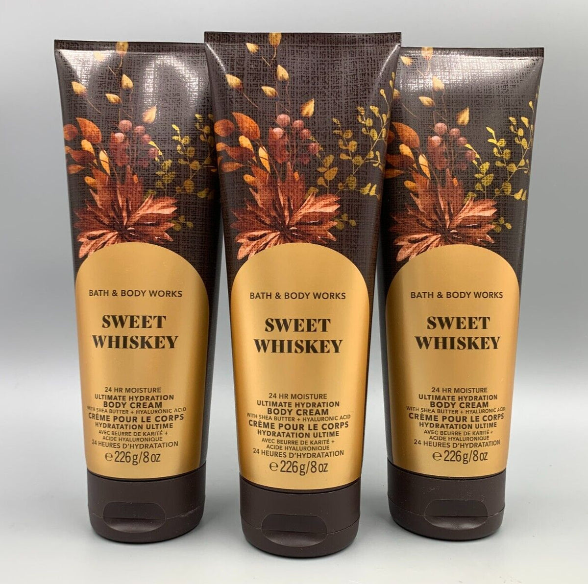 Sweet Whiskey Body Cream 8 oz - Set of 3