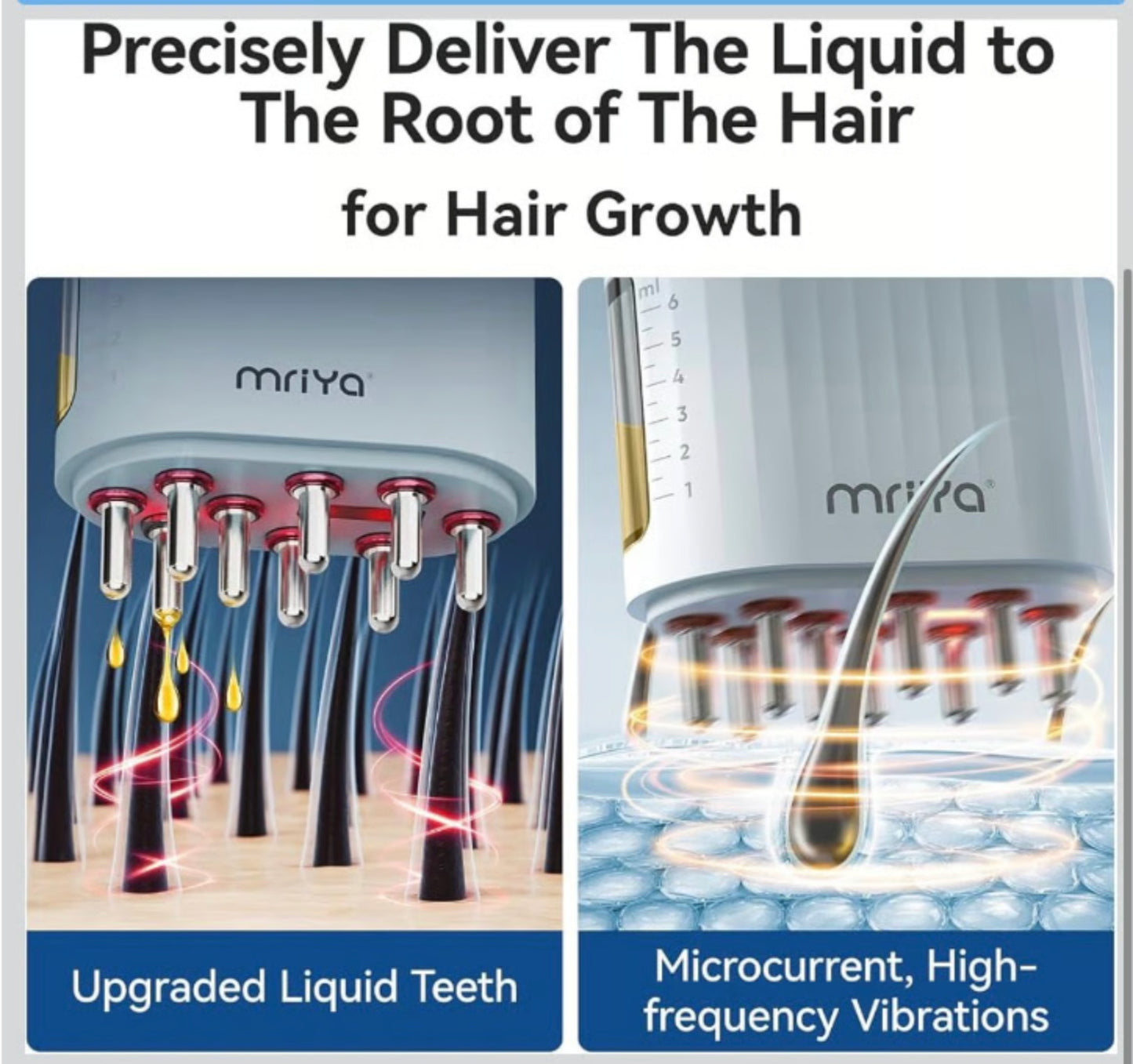 Electric Hair Scalp Massager Brush for Hair Growth - Mriya