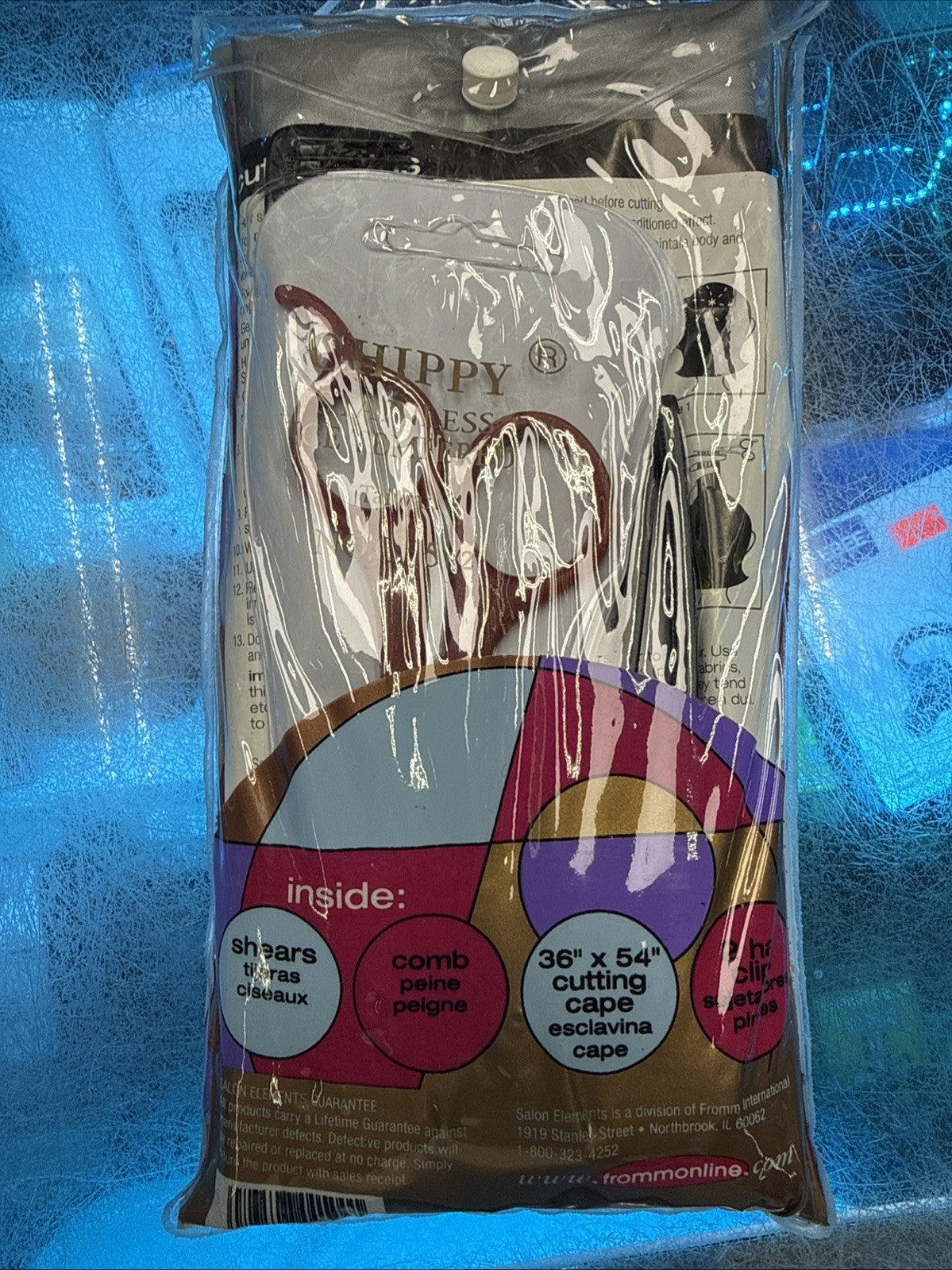 Salon Elements Hair Cutting Kit, Barber Shop Supply Cape, Comb, And