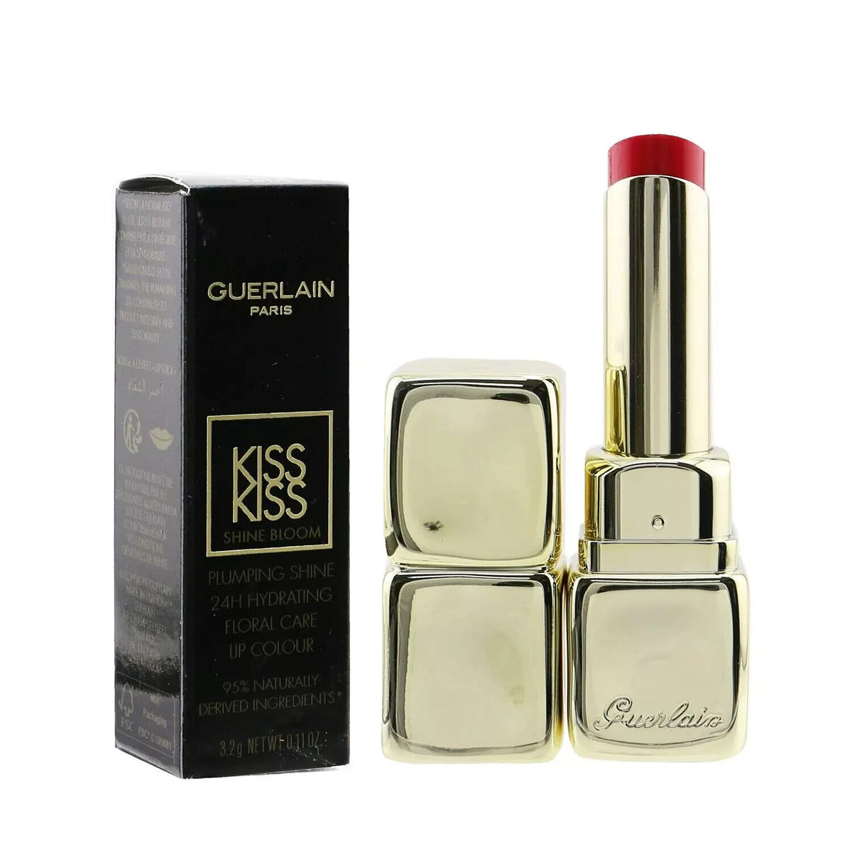 Guerlain KissKiss Shine Bloom Lipstick Balm - Hydrating Lip Gloss #521