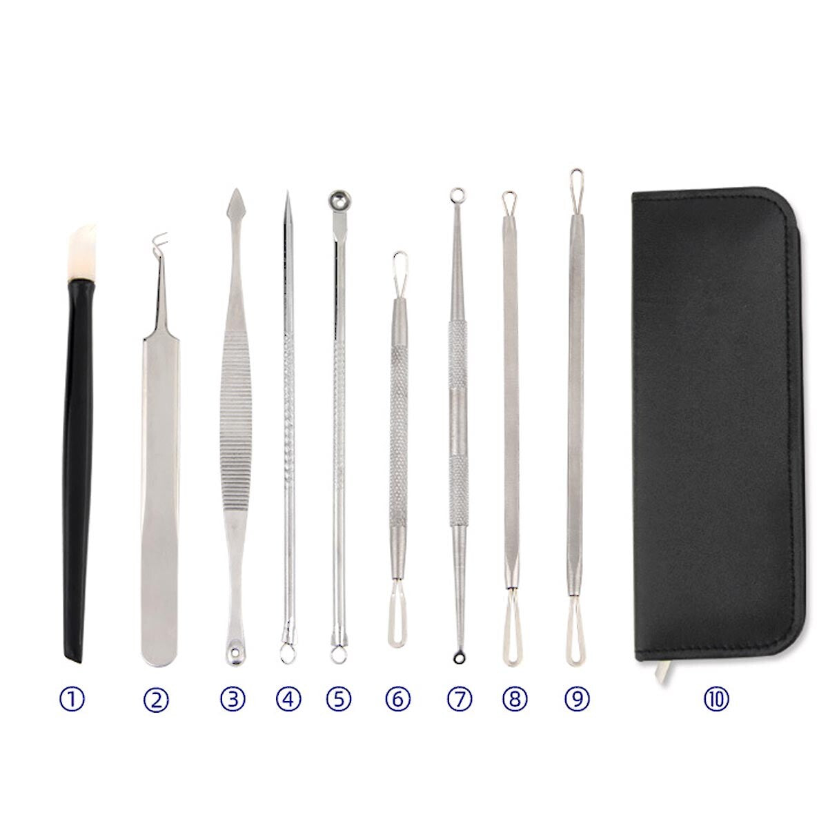 Professional Blackhead & Acne Removal Kit - 9 Pcs Comedone Extractor Set