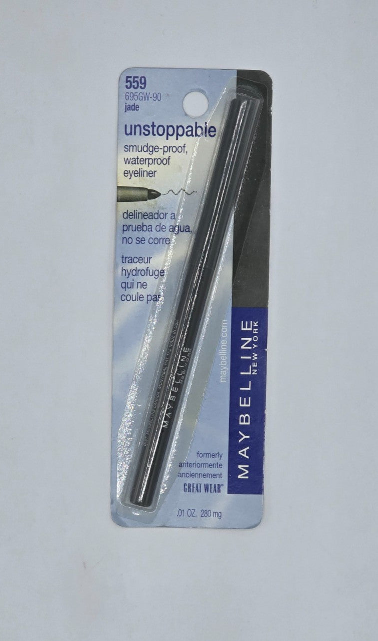 Waterproof Eyeliner Pencil - Unstoppable 559 Jade, Long-Lasting & Retractable