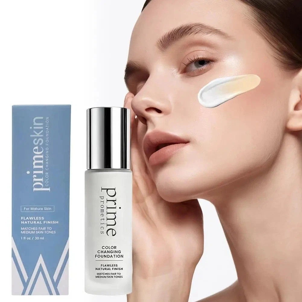 Color Changing Foundation for Mature Skin - Natural Finish, 30ml