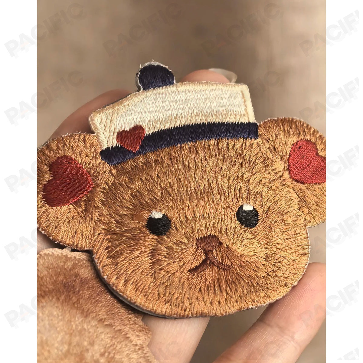 Flower Knows Navy Bear Hair Clip Kawaii Accessory US Stock