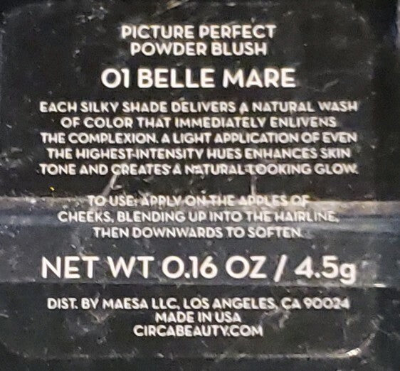 Powder Blush 01 Belle Mare - Radiant Face Makeup for Flawless Finish