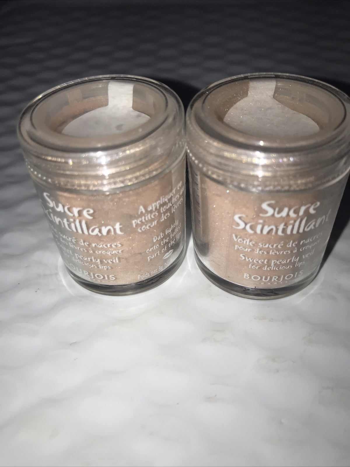 Boujois Sucre Scintillating Sweet Pearly Veil 2 Jar Lot