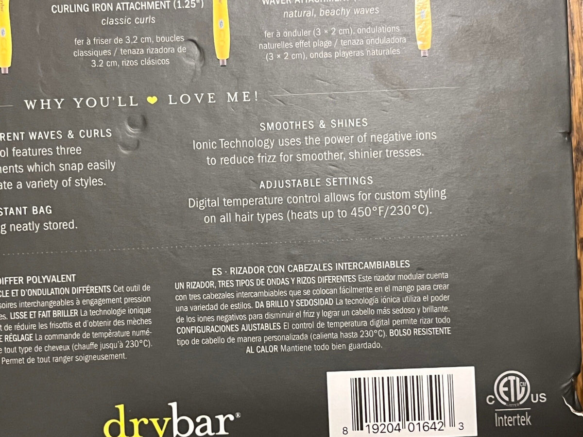 Interchangeable Styling Iron for Hair - Drybar The Mixologist