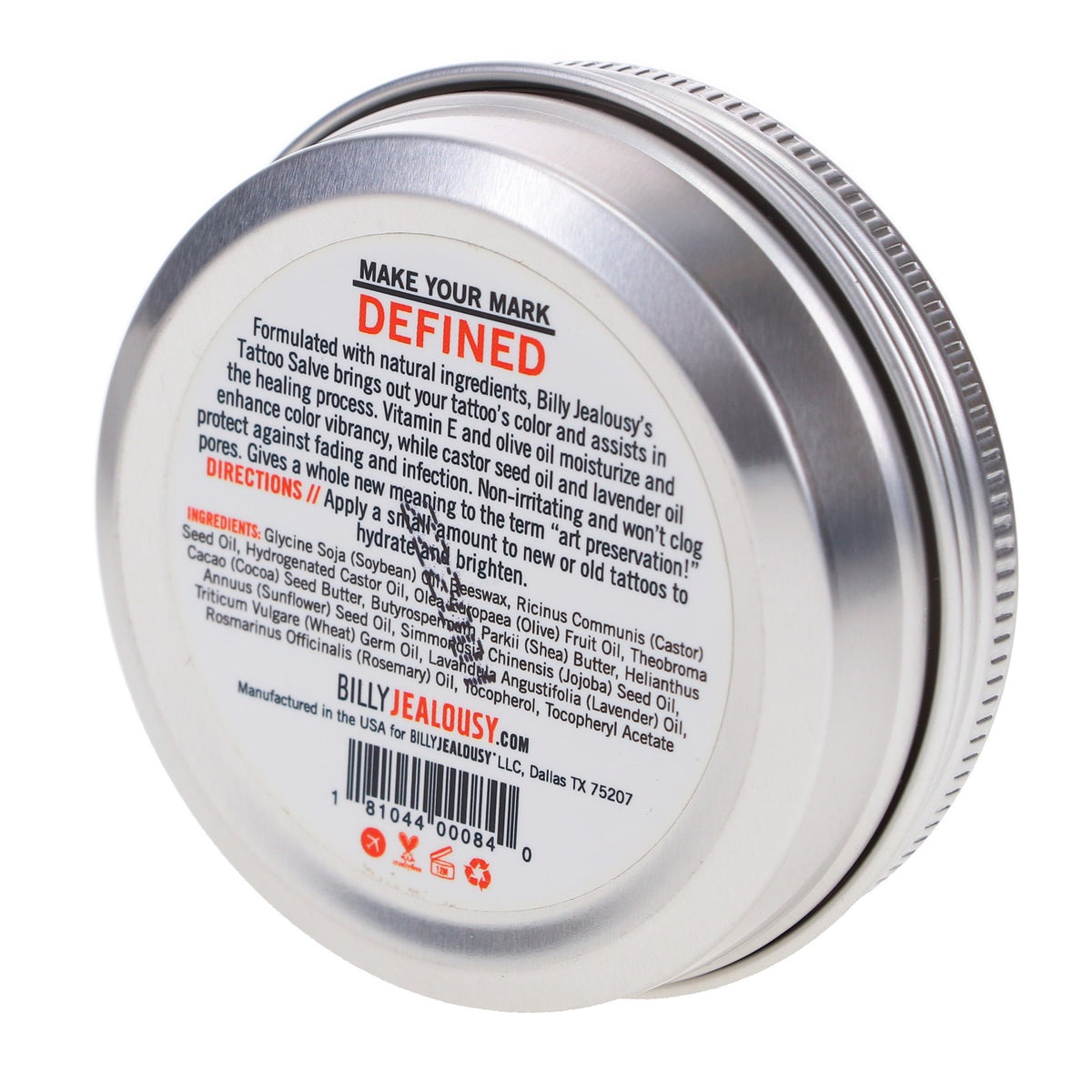 Tattoo Aftercare Salve - Moisturizes & Protects Ink - 2 oz